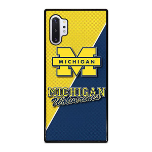 MICHIGAN WOLVERINES FOOTBALL BADGE Samsung Galaxy Note 10 Plus Case MICHIGAN WOLVERINES FOOTBALL BADGE Samsung Galaxy Note 10 Plus Case