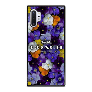PURPLE FLOWERS COACH NEW YORK Samsung Galaxy Note 10 Plus Case PURPLE FLOWERS COACH NEW YORK Samsung Galaxy Note 10 Plus Case