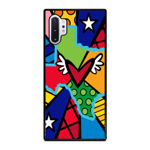 ROMERO BRITTO POP TEXAS MAP Samsung Galaxy Note 10 Plus Case ROMERO BRITTO POP TEXAS MAP Samsung Galaxy Note 10 Plus Case