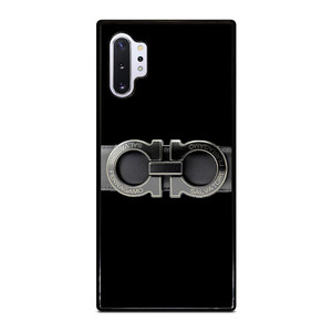 SALVATORE FERRAGAMO BELT BLACK Samsung Galaxy Note 10 Plus Case SALVATORE FERRAGAMO BELT BLACK Samsung Galaxy Note 10 Plus Case