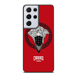 CROOK AND CASTLES BANDANA RED Samsung Galaxy S21 Ultra Case CROOK AND CASTLES BANDANA RED Samsung Galaxy S21 Ultra Case