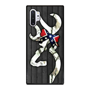 WOODEN CAMO BROWNING LOGO Samsung Galaxy Note 10 Plus Case