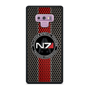 N7 MASS EFFECT PLATE LOGO Samsung Galaxy Note 9 Case