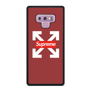 OFF WHITE LOGO X SUPREME RED Samsung Galaxy Note 9 Case OFF WHITE LOGO X SUPREME RED Samsung Galaxy Note 9 Case