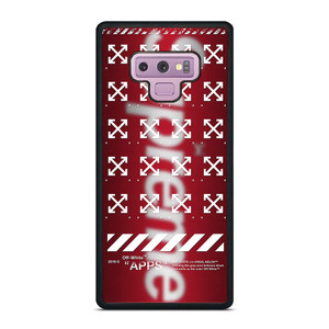 OFF WHITE X SUPREME LOGO BLUR Samsung Galaxy Note 9 Case OFF WHITE X SUPREME LOGO BLUR Samsung Galaxy Note 9 Case
