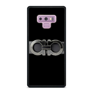 SALVATORE FERRAGAMO BELT BLACK Samsung Galaxy Note 9 Case