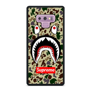 SHARK CAMO BATHING APE SUPREME Samsung Galaxy Note 9 Case