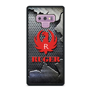 STURM RUGER FIREARM METAL LOGO 2 Samsung Galaxy Note 9 Case STURM RUGER FIREARM METAL LOGO 2 Samsung Galaxy Note 9 Case