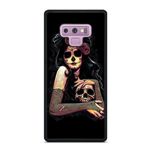SUGAR SKULL TATTOO GIRL Samsung Galaxy Note 9 Case