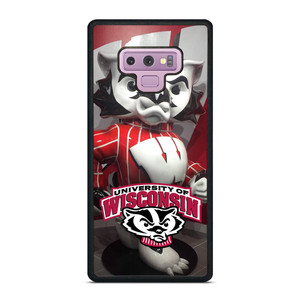 WISCONSIN BADGER MASCOT Samsung Galaxy Note 9 Case WISCONSIN BADGER MASCOT Samsung Galaxy Note 9 Case