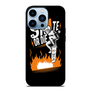 SKULL SKATE OR DIE ORANGE ARTWORK iPhone 13 Pro Max Case SKULL SKATE OR DIE ORANGE ARTWORK iPhone 13 Pro Max Case