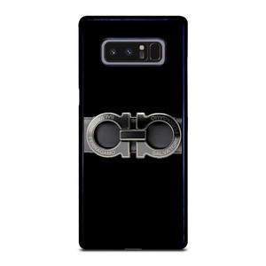 SALVATORE FERRAGAMO BELT BLACK Samsung Galaxy Note 8 Case