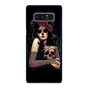 SUGAR SKULL TATTOO GIRL Samsung Galaxy Note 8 Case