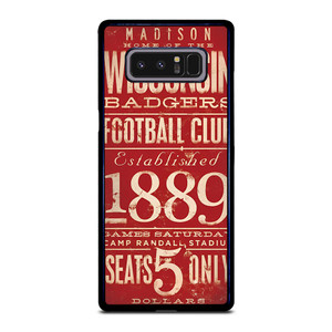 WISCONSIN BADGER OLD TICKET Samsung Galaxy Note 8 Case WISCONSIN BADGER OLD TICKET Samsung Galaxy Note 8 Case