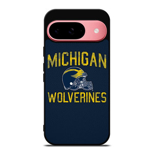 MICHIGAN WOLVERINES FOOTBALL HELMET Google Pixel 9 Case