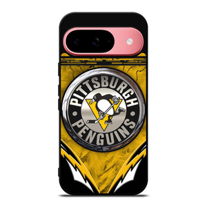 PITTSBURGH PENGUINS METAL NHL Google Pixel 9 Case PITTSBURGH PENGUINS METAL NHL Google Pixel 9 Case