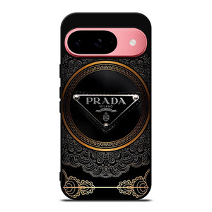 PRADA MILANO BLACK GOLD Google Pixel 9 Case PRADA MILANO BLACK GOLD Google Pixel 9 Case
