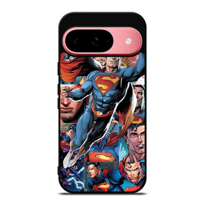 SUPERMAN COLLAGE SUPERHERO Google Pixel 9 Case SUPERMAN COLLAGE SUPERHERO Google Pixel 9 Case