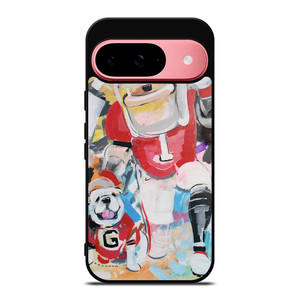 UNIVERSITY OF GEORGIA BULLDOGS UGA ART Google Pixel 9 Case UNIVERSITY OF GEORGIA BULLDOGS UGA ART Google Pixel 9 Case