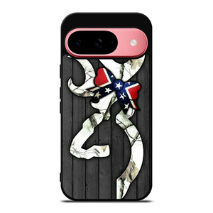 WOODEN CAMO BROWNING LOGO Google Pixel 9 Case