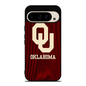 OKLAHOMA SOONERS WOODEN LOGO Google Pixel 9 Pro Case OKLAHOMA SOONERS WOODEN LOGO Google Pixel 9 Pro Case