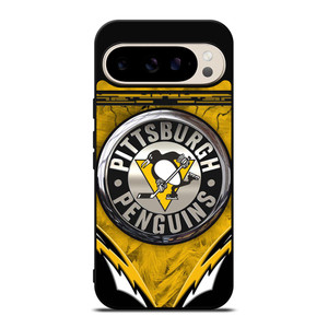 PITTSBURGH PENGUINS METAL NHL Google Pixel 9 Pro Case PITTSBURGH PENGUINS METAL NHL Google Pixel 9 Pro Case
