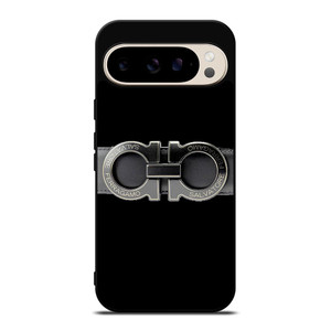 SALVATORE FERRAGAMO BELT BLACK Google Pixel 9 Pro Case