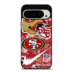 SAN FRANCISCO 49ERS NFL STICKER BOMB Google Pixel 9 Pro Case SAN FRANCISCO 49ERS NFL STICKER BOMB Google Pixel 9 Pro Case