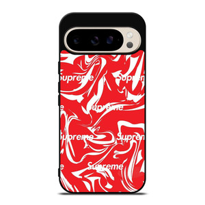 SUPREME MELTED RED ARTWORK Google Pixel 9 Pro Case