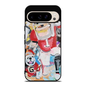 UNIVERSITY OF GEORGIA BULLDOGS UGA ART Google Pixel 9 Pro Case