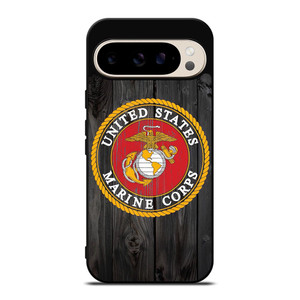 USMC US MARINE CORPS WOOD Google Pixel 9 Pro Case