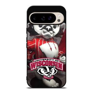 WISCONSIN BADGER MASCOT Google Pixel 9 Pro Case WISCONSIN BADGER MASCOT Google Pixel 9 Pro Case