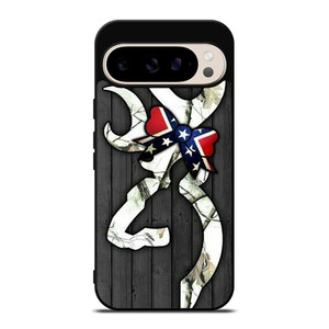 WOODEN CAMO BROWNING LOGO Google Pixel 9 Pro Case WOODEN CAMO BROWNING LOGO Google Pixel 9 Pro Case