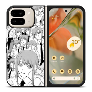 MAKIMA CHAINSAW MAN COLLAGE Google Pixel 9 Pro Fold Case MAKIMA CHAINSAW MAN COLLAGE Google Pixel 9 Pro Fold Case