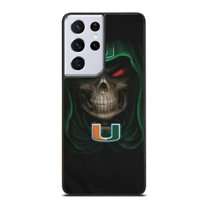 MIAMI HURRICANES SKULL Samsung Galaxy S21 Ultra Case