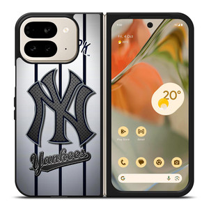 NEW YORK YANKEES LOGO BASEBALL  Google Pixel 9 Pro Fold Case