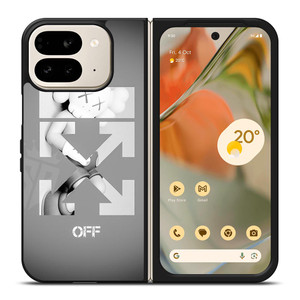 OFF WHITE KAWS Google Pixel 9 Pro Fold Case