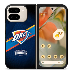 OKLAHOMA CITY THUNDER NBA SYMBOL Google Pixel 9 Pro Fold Case OKLAHOMA CITY THUNDER NBA SYMBOL Google Pixel 9 Pro Fold Case
