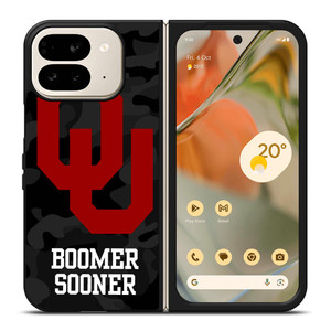 OKLAHOMA SOONERS CAMO LOGO Google Pixel 9 Pro Fold Case OKLAHOMA SOONERS CAMO LOGO Google Pixel 9 Pro Fold Case