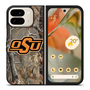 OKLAHOMA STATE UNIVERSITY CAMO LEAF Google Pixel 9 Pro Fold Case