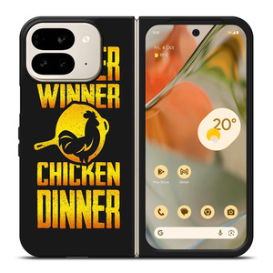 PUBG WINNER CHICKEN DINNER LOGO Google Pixel 9 Pro Fold Case