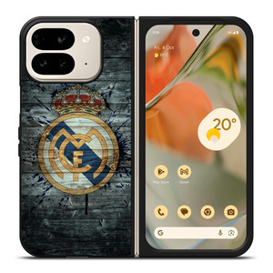 REAL MADRID WOODEN LOGO Google Pixel 9 Pro Fold Case