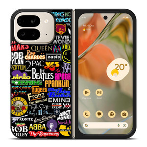 ROCK BAND COLLAGE Google Pixel 9 Pro Fold Case