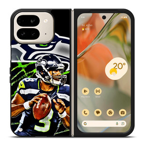 RUSSELL WILSON SEATTLE SEAHAWKS ART Google Pixel 9 Pro Fold Case