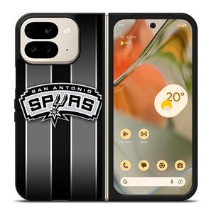 SAN ANTONIO SPURS NBA STRIPE LOGO Google Pixel 9 Pro Fold Case