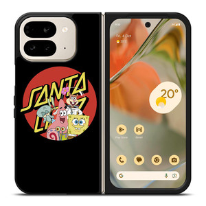 SANTA CRUZ SKATEBOARD X SPONGEBOB Google Pixel 9 Pro Fold Case