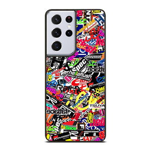 MOTOCROSS MX STICKER BOMB Samsung Galaxy S21 Ultra Case MOTOCROSS MX STICKER BOMB Samsung Galaxy S21 Ultra Case