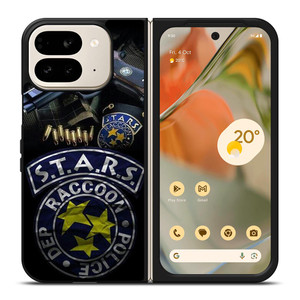STARS RACCOON POLICE DEP BADGE 2 Google Pixel 9 Pro Fold Case