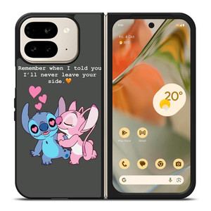 STITCH AND GIRLFRIEND LOVE QUOTE Google Pixel 9 Pro Fold Case