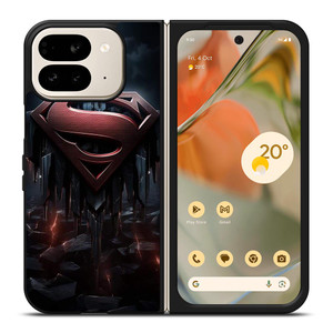 SUPERMAN DARK LOGO ICON Google Pixel 9 Pro Fold Case